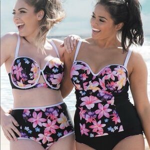 CURVY KATE Tropicana Bandeau Tankini Top 36DD